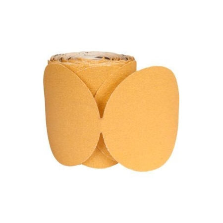 Saint-Gobain Abrasives Norton 66261149833 Paper PSA Disc Roll 6" Dia. P400 Grit Aluminum Oxide 100 Disc Per Roll 66261149833